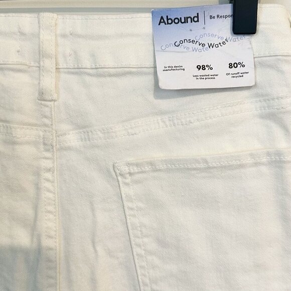 NWT Abound by Nordstrom Sustainable Denim White High Rise Skinny Jeans - 29 - Picture 7 of 8